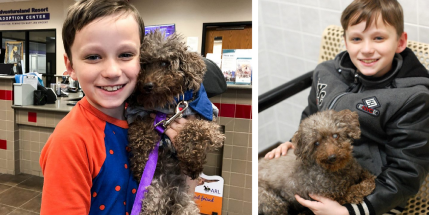 Little Boy adopts Oldest unwanted Dog from Shelter, Makes him Happy until his last days!