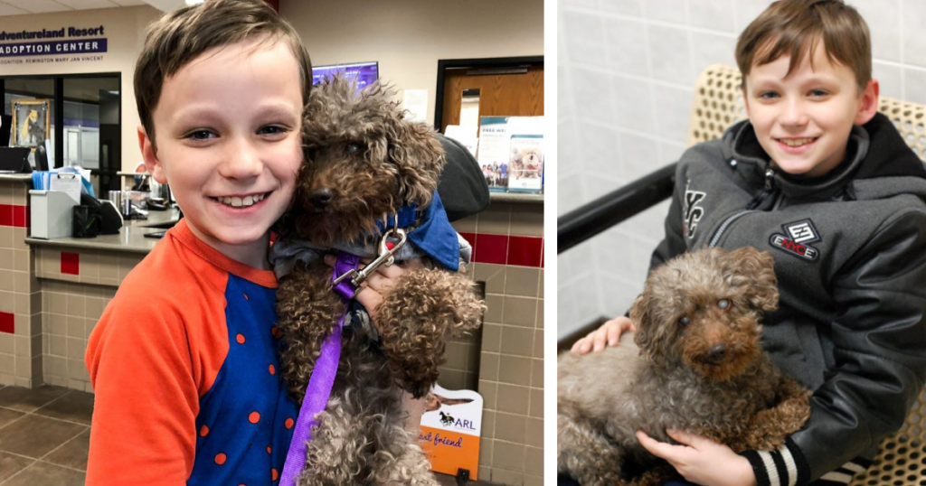 Little Boy adopts Oldest unwanted Dog from Shelter, Makes him Happy until his last days!